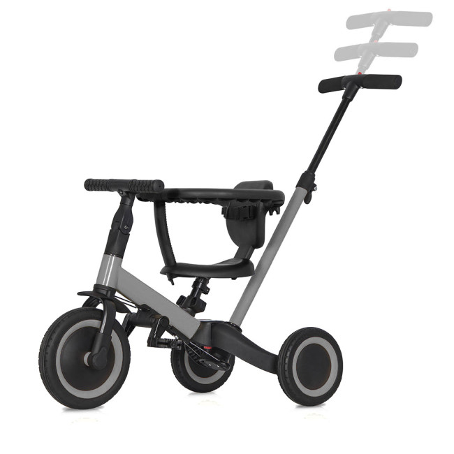 Детский беговел-велосипед 6в1 с родительской ручкой, серый - TR008-GREY Детский беговел-велосипед 6в1 с родительской ручкой, серый - TR008-GREY