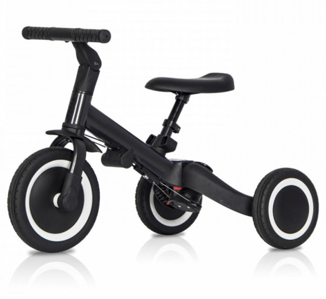 Детский беговел-велосипед 6в1 с родительской ручкой, черный - TR008-BLACK Детский беговел-велосипед 6в1 с родительской ручкой, черный - TR008-BLACK