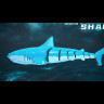 Радиоуправляемый динозавр Мозазавр (плавает в воде, синий, акб) - D03-BLUE