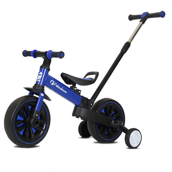 Детский велосипед-беговел 4 в 1 Fobuiwe 110 с родительской ручкой - FB-110-PLUS-BLUE Детский велосипед-беговел 4 в 1 Fobuiwe 110 с родительской ручкой - FB-110-PLUS-BLUE