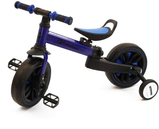 Детский велосипед-беговел 4 в 1 Fobuiwe 110 с родительской ручкой - FB-110-PLUS-BLUE Детский велосипед-беговел 4 в 1 Fobuiwe 110 с родительской ручкой - FB-110-PLUS-BLUE
