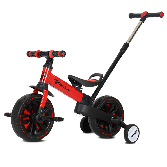 Детский велосипед-беговел 4 в 1 Fobuiwe 110 с родительской ручкой - FB-110-PLUS-RED Детский велосипед-беговел 4 в 1 Fobuiwe 110 с родительской ручкой - FB-110-PLUS-RED