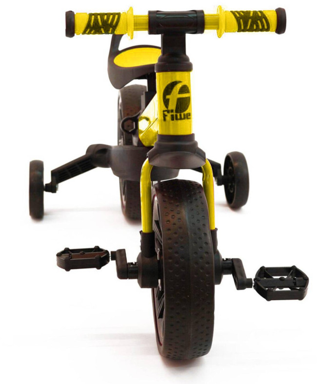 Детский велосипед-беговел 4 в 1 Fobuiwe 110 с родительской ручкой - FB-110-PLUS-YELLOW Детский велосипед-беговел 4 в 1 Fobuiwe 110 с родительской ручкой - FB-110-PLUS-YELLOW