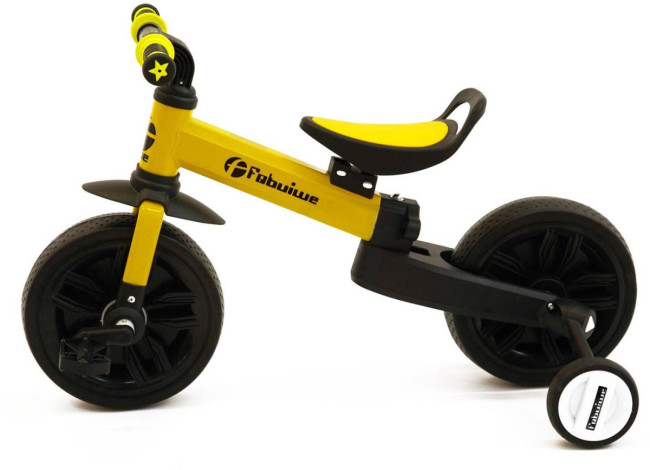 Детский велосипед-беговел 4 в 1 Fobuiwe 110 с родительской ручкой - FB-110-PLUS-YELLOW Детский велосипед-беговел 4 в 1 Fobuiwe 110 с родительской ручкой - FB-110-PLUS-YELLOW