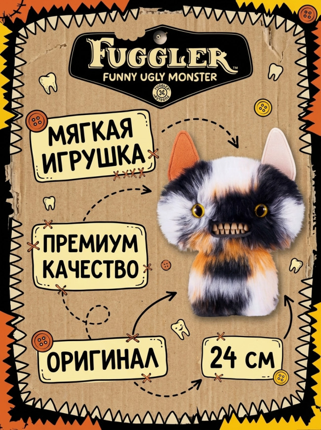 Мягкая игрушка FUGGLER Кот Калико - 15731K Мягкая игрушка FUGGLER Кот Калико - 15731K