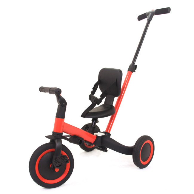 Детский беговел-велосипед 4в1 с родительской ручкой, красный - TR007-RED Детский беговел-велосипед 4в1 с родительской ручкой, красный - TR007-RED