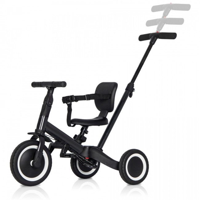 Детский беговел-велосипед 4в1 с родительской ручкой, черный - TR007-BLACK Детский беговел-велосипед 4в1 с родительской ручкой, черный - TR007-BLACK