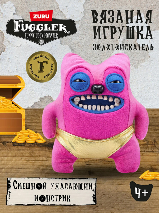 Мягкая игрушка FUGGLER Жеднющий Улыбака - 15708G Мягкая игрушка FUGGLER Жеднющий Улыбака - 15708G