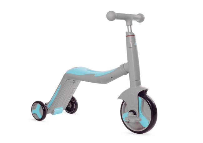 Детский самокат-беговел с музыкой 3в1 (самокат, беговел, велосипед) - FL-868 серо-синий Детский самокат-беговел с музыкой 3в1 (самокат, беговел, велосипед) - FL-868 серо-синий