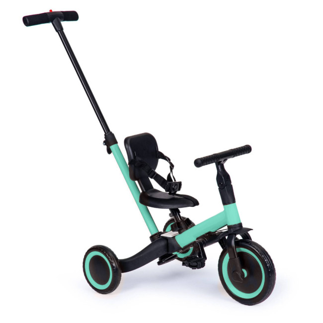 Детский беговел-велосипед 4в1 с родительской ручкой, зеленый - TR007-CYAN Детский беговел-велосипед 4в1 с родительской ручкой, зеленый - TR007-CYAN