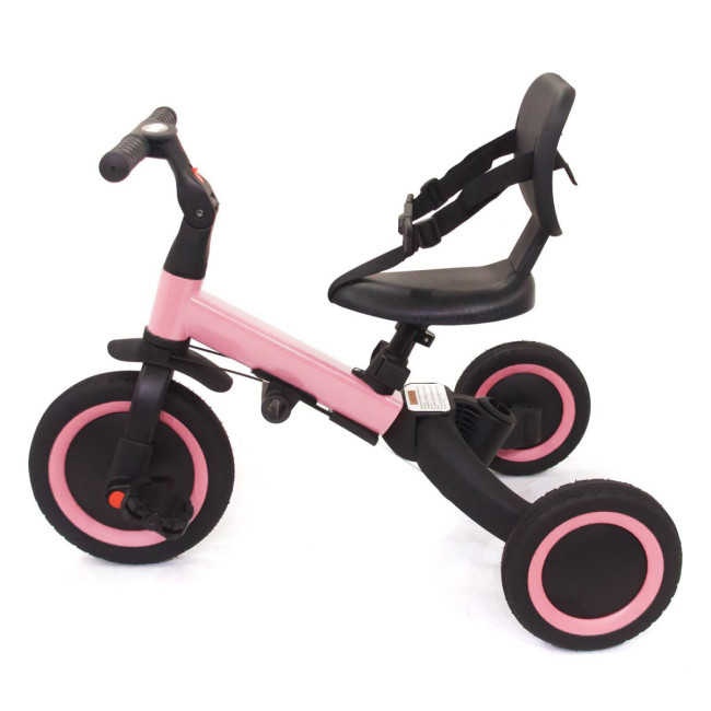 Детский беговел-велосипед 4в1 с родительской ручкой, розовый - TR007-PINK Детский беговел-велосипед 4в1 с родительской ручкой, розовый - TR007-PINK