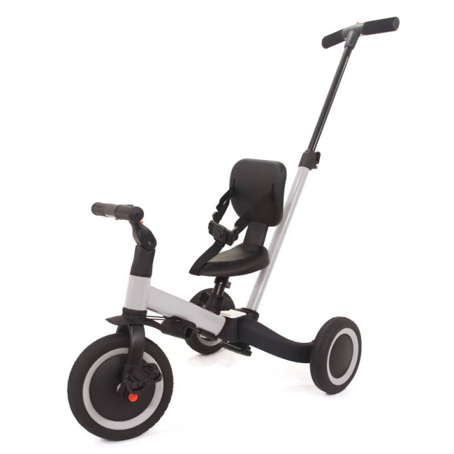 Детский беговел-велосипед 4в1 с родительской ручкой, серый - TR007-GREY Детский беговел-велосипед 4в1 с родительской ручкой, серый - TR007-GREY