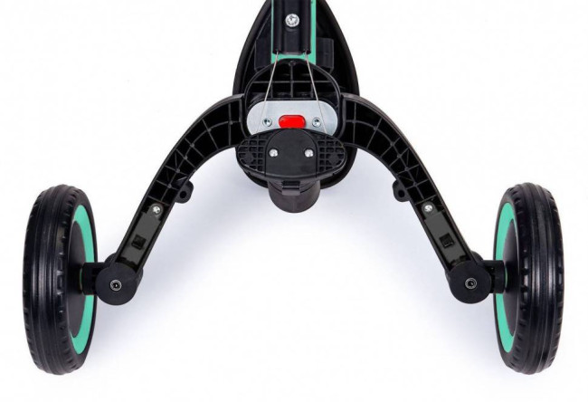 Детский беговел-велосипед 6в1 с родительской ручкой, зеленый с рисунком - TR008-CYAN-PAINT