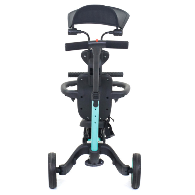 Детский беговел-велосипед 8в1 с крышей и ручкой, зеленый - TR008C-CYAN Детский беговел-велосипед 8в1 с крышей и ручкой, зеленый - TR008C-CYAN