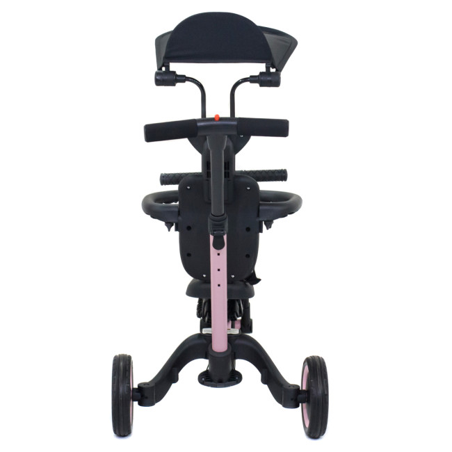 Детский беговел-велосипед 8в1 с крышей и ручкой, розовый - TR008C-PINK Детский беговел-велосипед 8в1 с крышей и ручкой, розовый - TR008C-PINK