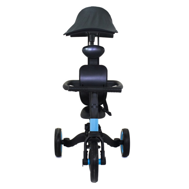 Детский беговел-велосипед 8в1 с крышей и ручкой, синий - TR008C-BLUE Детский беговел-велосипед 8в1 с крышей и ручкой, синий - TR008C-BLUE