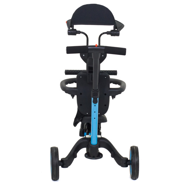 Детский беговел-велосипед 8в1 с крышей и ручкой, синий - TR008C-BLUE Детский беговел-велосипед 8в1 с крышей и ручкой, синий - TR008C-BLUE