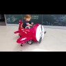 Детский электромобиль - самолет 12V - JJ20201-RED