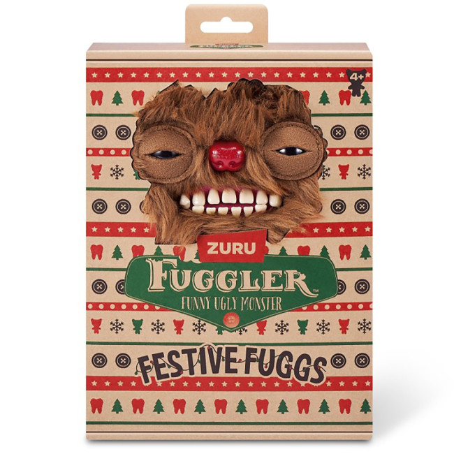 Мягкая игрушка FUGGLER Праздничный Олень - 15729G Мягкая игрушка FUGGLER Праздничный Олень - 15729G