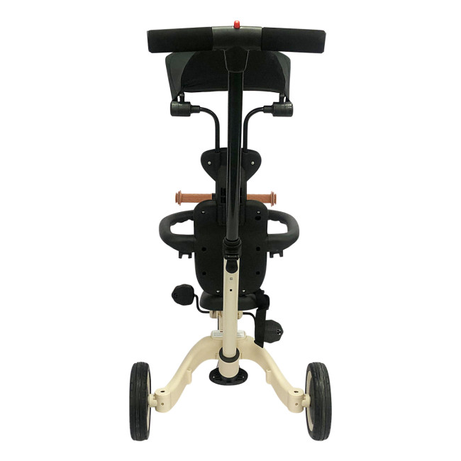 Детский беговел-велосипед 8в1 с крышей и ручкой, бежевый - TR010-BEIGE