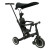 Детский беговел-велосипед 8в1 с крышей и ручкой, черный - TR010-BLACK