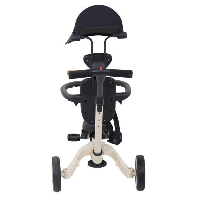 Детский беговел-велосипед 8в1 с крышей и ручкой, бежевый - TR008C-BEIGE Детский беговел-велосипед 8в1 с крышей и ручкой, бежевый - TR008C-BEIGE