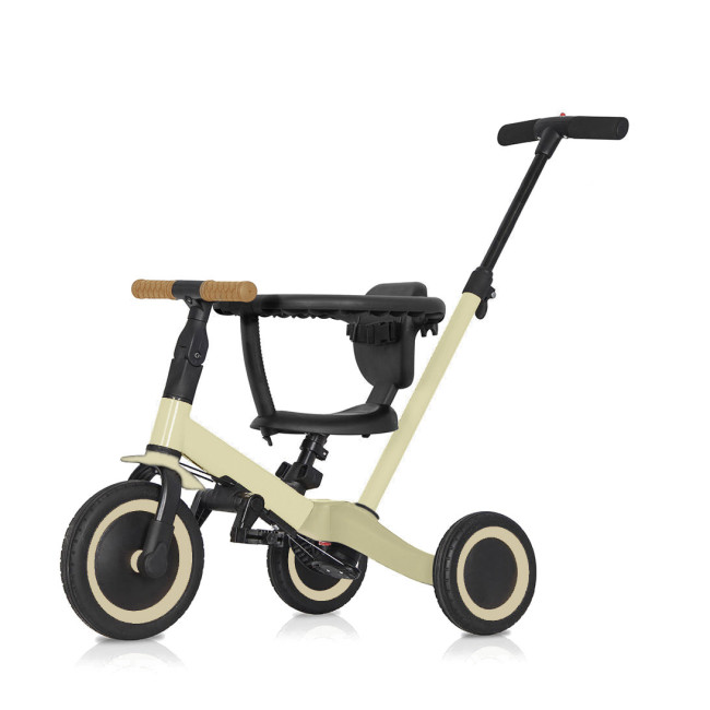 Детский беговел-велосипед 6в1 с родительской ручкой, бежевый - TR008-BEIGE Детский беговел-велосипед 6в1 с родительской ручкой, бежевый - TR008-BEIGE