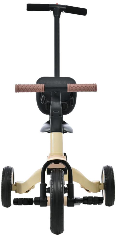Детский беговел-велосипед 6в1 с родительской ручкой, бежевый - TR008-BEIGE Детский беговел-велосипед 6в1 с родительской ручкой, бежевый - TR008-BEIGE