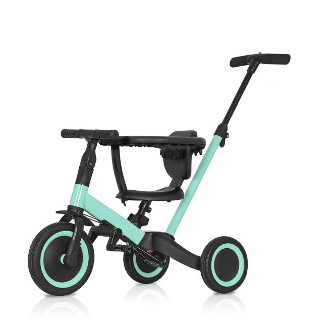 Детский беговел-велосипед 6в1 с родительской ручкой, зеленый - TR008-CYAN Детский беговел-велосипед 6в1 с родительской ручкой, зеленый - TR008-CYAN